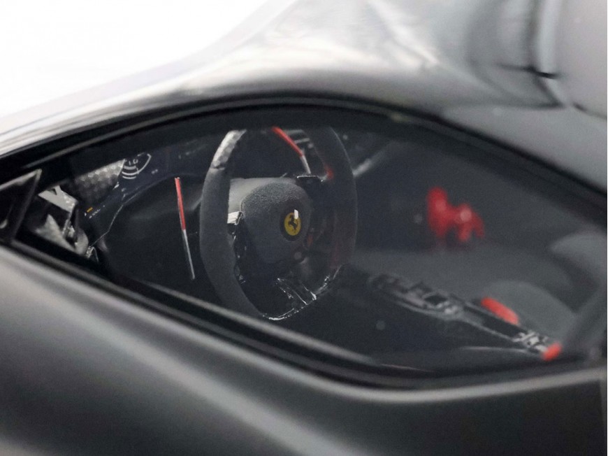 Ferrari SF90 XX Stradale Charles Leclerc BBR Models 1/18 P18237CL Matt Black with display case