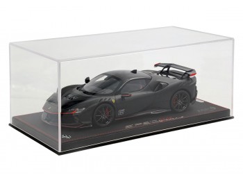 Ferrari SF90 XX Stradale Charles Leclerc BBR Models 1/18 P18237CL Matt Black with display case