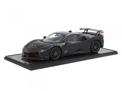 Ferrari SF90 XX Stradale Charles Leclerc BBR Models 1/12 BBR1220CL Nero Opaco con vetrina