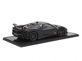 Ferrari SF90 XX Stradale Charles Leclerc BBR Models 1/12 BBR1220CL Noir Mat avec vitrine