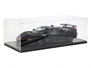 Ferrari SF90 XX Stradale Charles Leclerc BBR Models 1/12 BBR1220CL Matt Black with display case