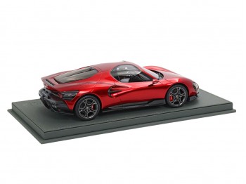 Alfa Romeo 33 Stradale BBR Models 1/18 P18264A Rouge Villa D'Este avec vitrine