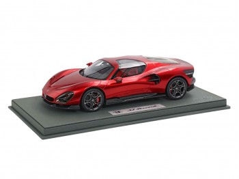 Alfa Romeo 33 Stradale BBR Models 1/18 P18264A Rouge Villa D'Este avec vitrine