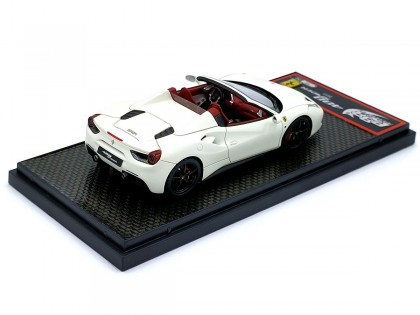 Ferrari 488 Spider BBR Models 1/43 BBRC173MW Bianco Avus Opaco 2