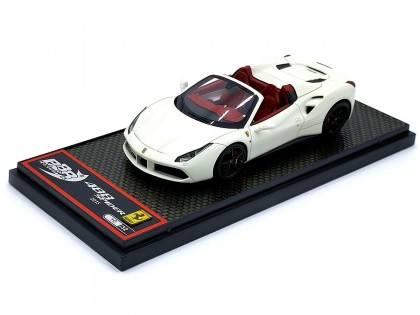 Ferrari 488 Spider BBR Models 1/43 BBRC173MW Bianco Avus Opaco