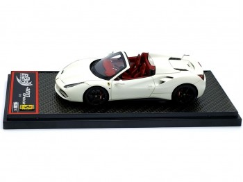 Ferrari 488 Spider BBR Models 1/43 BBRC173MW Bianco Avus Opaco