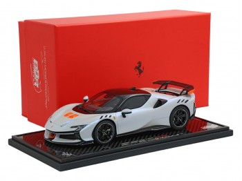 Ferrari SF90 XX Stradale BBR Models 1/18 P18237OMST1 Sea Wave with display case