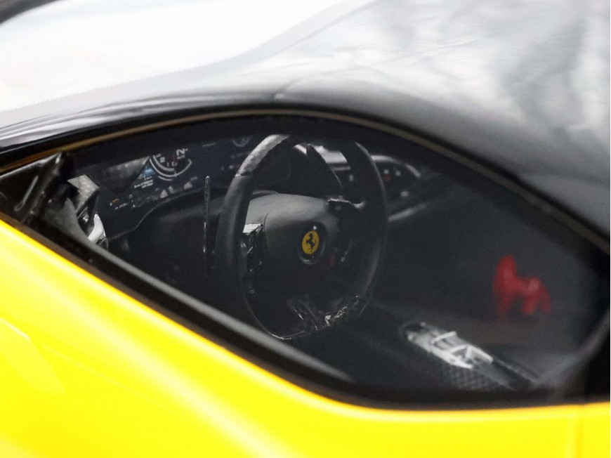 Ferrari SF90 XX Stradale BBR Models 1/18 P18237SST Modena Yellow with display case