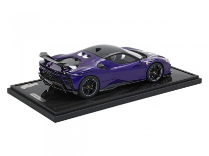 Ferrari SF90 XX Stradale BBR Models 1/18 P18237VIO Viola 21 con vetrina 2