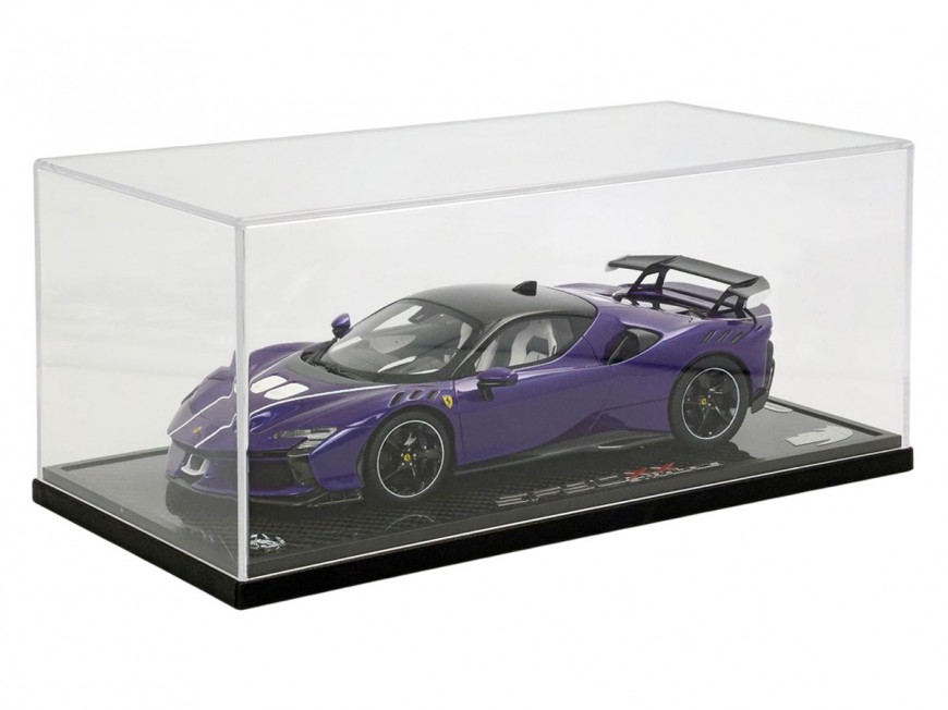 Ferrari SF90 XX Stradale BBR Models 1/18 P18237VIO Violet 21 avec vitrine