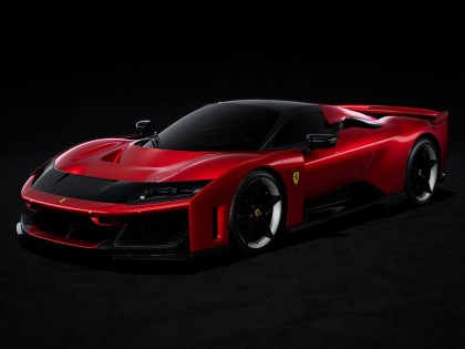 Ferrari F80 Looksmart 1/12 LS1213A Rouge Supercar avec vitrine