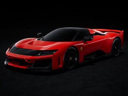 Ferrari F80 Looksmart 1/12 LS1213C Rouge Corsa avec vitrine