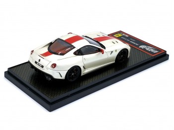 Ferrari 599 GTO 2010 BBR Models 1/43 BBRC35FW Bianco Fuji Metallizzato