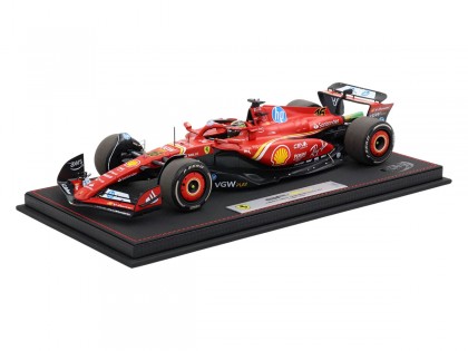 Ferrari SF-24 GP Italy Monza Charles Leclerc Winner die-cast BBR Models 1/18 BBR241816DDIE with display case