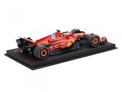 Ferrari SF-24 GP Italie Monza Charles Leclerc Winner die-cast BBR Models 1/18 BBR241816DDIE avec vitrine 2