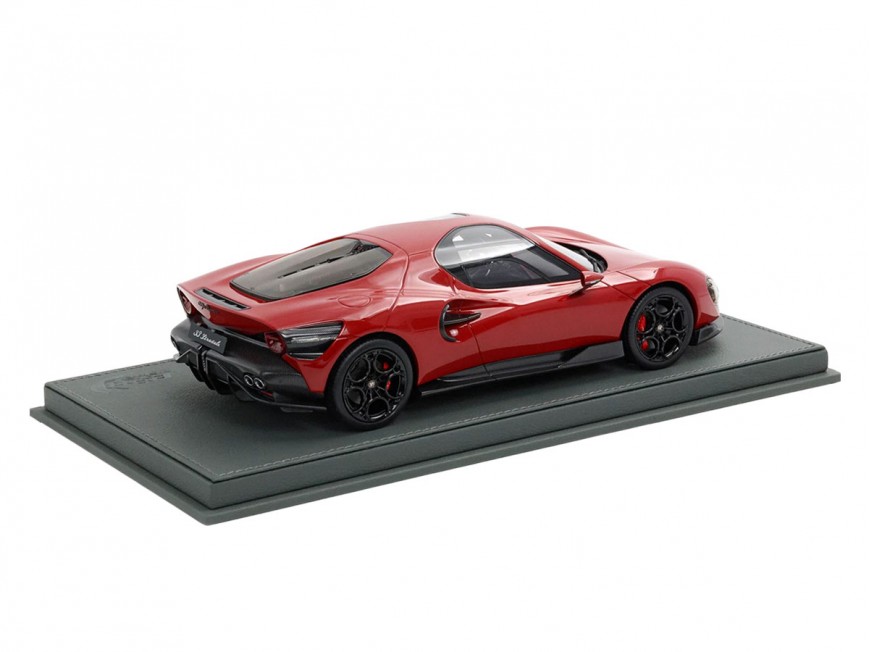 Alfa Romeo 33 Stradale BBR Models 1/18 P18264B Rouge Alfa avec vitrine