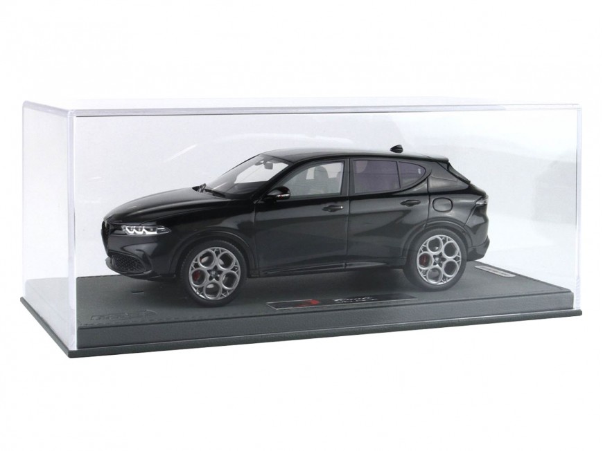 Alfa Romeo Tonale Veloce Plug-in Hybrid BBR Models 1/18 BBRC1856D Alfa Black with display case
