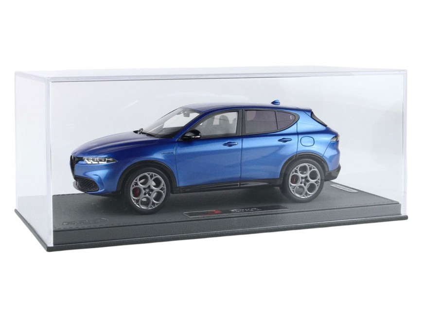 Alfa Romeo Tonale Veloce Plug-in Hybrid BBR Models 1/18 BBRC1856B Misano Blue with display case