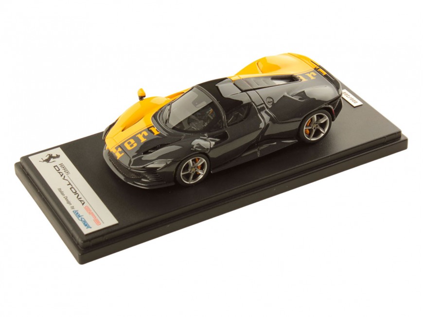 Ferrari Daytona SP3 Tailor Made 599+1 Looksmart 1/43 LS535SE3 Modena Yellow and Carbon Fiber
