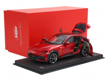 Ferrari Purosangue die-cast full open BBR Models 1/18 HE180052BDIE Magma Red with display case