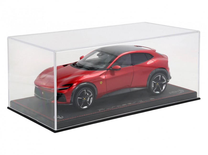 Ferrari Purosangue die-cast full open BBR Models 1/18 HE180052BDIE Magma Red with display case