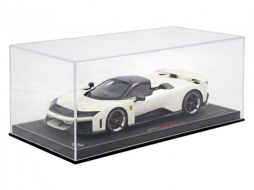 Ferrari F80 BBR Models 1/18 P18253C Italia White with display case