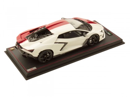 Lamborghini Revuelto Lamborghini Day Japan MR Collection 1/18 LAMBO058SE12 Asopo White fading to Khonsu Red with display case 2