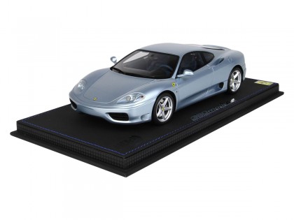 Ferrari 360 Modena cambio F1 BBR Models 1/18 P18172B Grigio Alloy con vetrina
