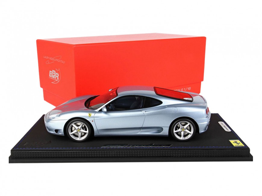 Ferrari 360 Modena F1 gearbox BBR Models 1/18 P18172B Alloy Grey with display case