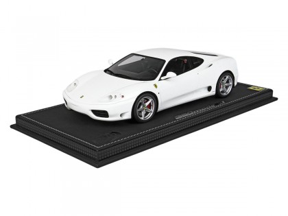 Ferrari 360 Modena cambio F1 BBR Models 1/18 P18172C Bianco con vetrina