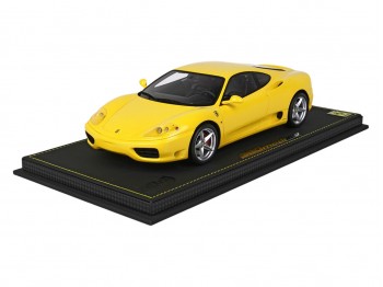 Ferrari 360 Modena F1 gearbox BBR Models 1/18 P18172D Modena Yellow with display case