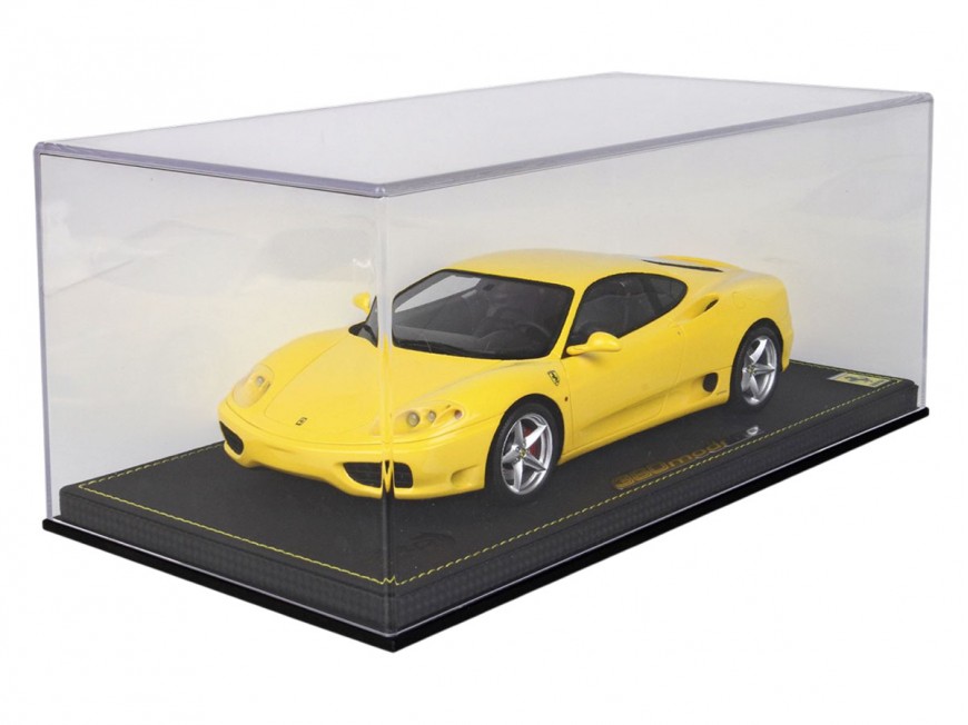 Ferrari 360 Modena F1 gearbox BBR Models 1/18 P18172D Modena Yellow with display case