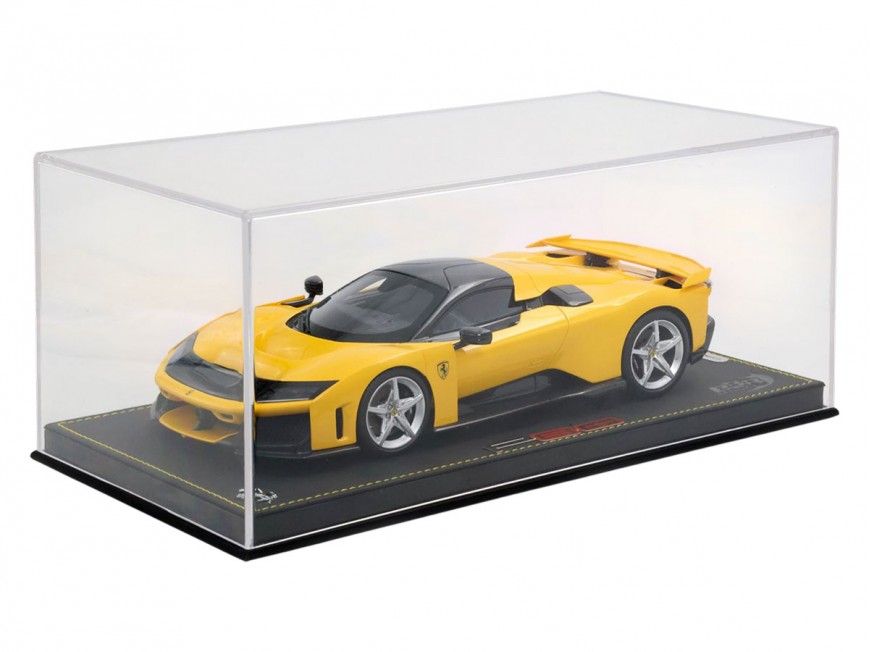 Ferrari F80 BBR Models 1/18 P18253L Jaune Modène avec vitrine