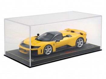 Ferrari F80 BBR Models 1/18 P18253L Modena Yellow with display case