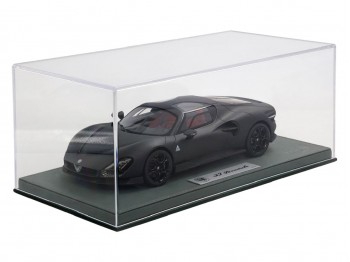 Alfa Romeo 33 Stradale BBR Models 1/18 P18264F Fibre de Carbone Mat avec vitrine