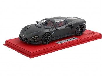 Alfa Romeo 33 Stradale BBR Models 1/18 P18264F Fibre de Carbone Mat avec vitrine