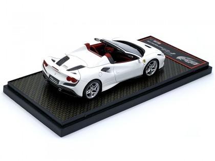 Ferrari F8 Tributo Spider BBR Models 1/43 BBRC232G Bianco Cervino Metallizzato 2