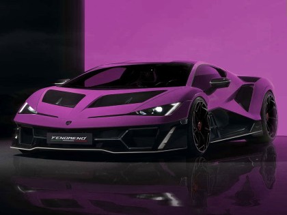 Lamborghini Fenomeno MR Collection 1/18 LAMBO064D Pourpre 30th avec vitrine