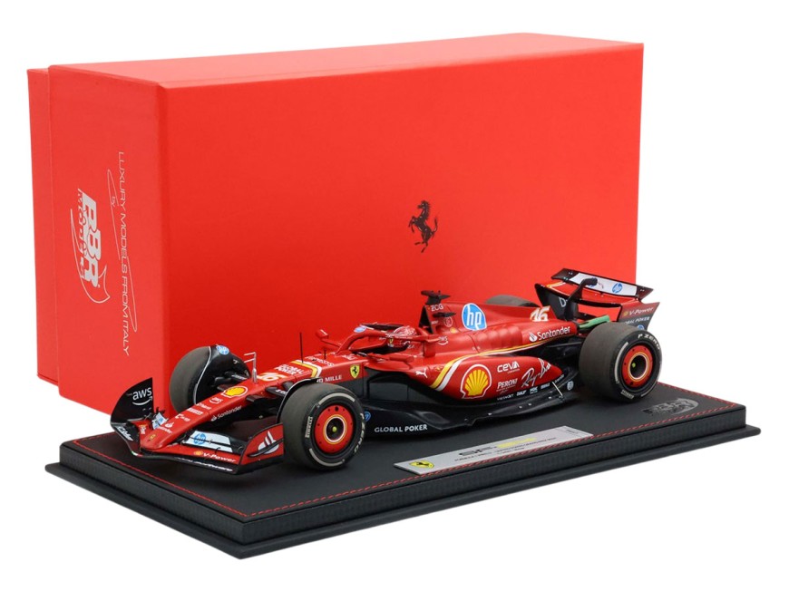 Ferrari SF-24 GP United States Austin Charles Leclerc Winner die-cast BBR Models 1/18 BBR241816EDIE with display case