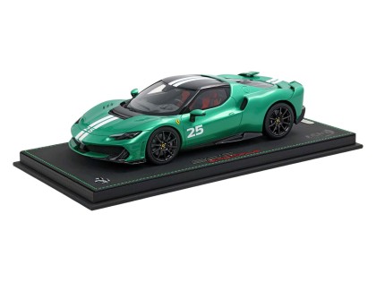 Ferrari 296 Speciale BBR Models 1/18 P18269A Nurburgring Green with display case