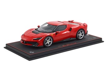 Ferrari 296 Speciale BBR Models 1/18 P18269B Rouge Course avec vitrine
