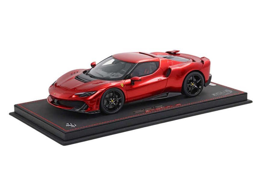 Ferrari 296 Speciale BBR Models 1/18 P18269C Rouge Magma avec vitrine