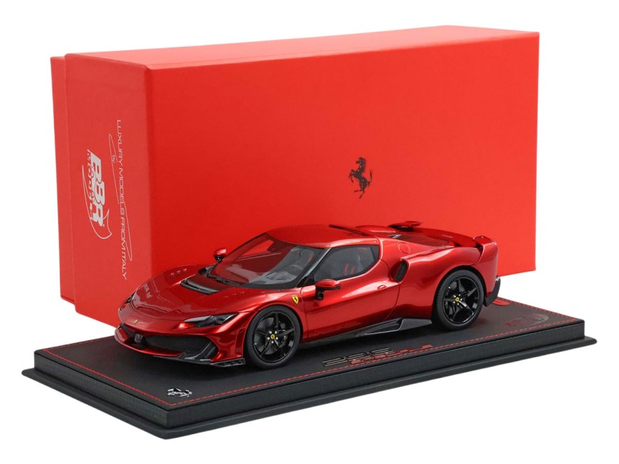 Ferrari 296 Speciale BBR Models 1/18 P18269C Magma Red with display case