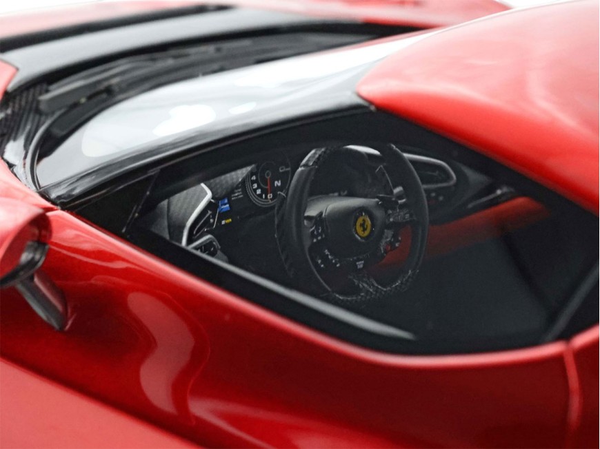 Ferrari 296 Speciale BBR Models 1/18 P18269C Rouge Magma avec vitrine