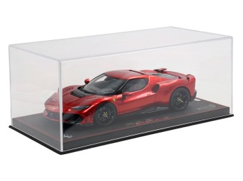 Ferrari 296 Speciale BBR Models 1/18 P18269C Rouge Magma avec vitrine