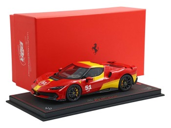 Ferrari 296 Speciale BBR Models 1/18 P18269LM 2024 Race Livery 499P No.51 with display case