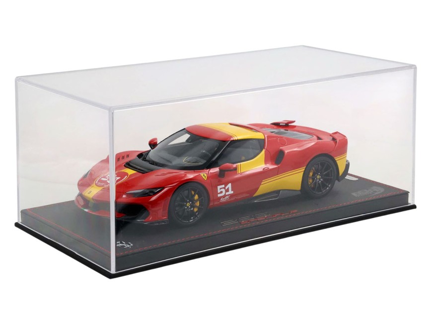 Ferrari 296 Speciale BBR Models 1/18 P18269LM Livrée de Course 2024 499P N°51 avec vitrine