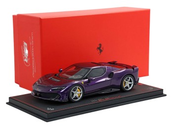 Ferrari 296 Speciale BBR Models 1/18 P18269F Hong Kong Violet with display case
