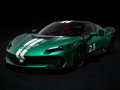 Ferrari 296 Speciale Looksmart 1/123 LS1219A Vert Nürburgring avec vitrine