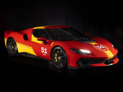 Ferrari 296 Speciale Looksmart 1/123 LS1219B Pilotes Ferrari avec vitrine